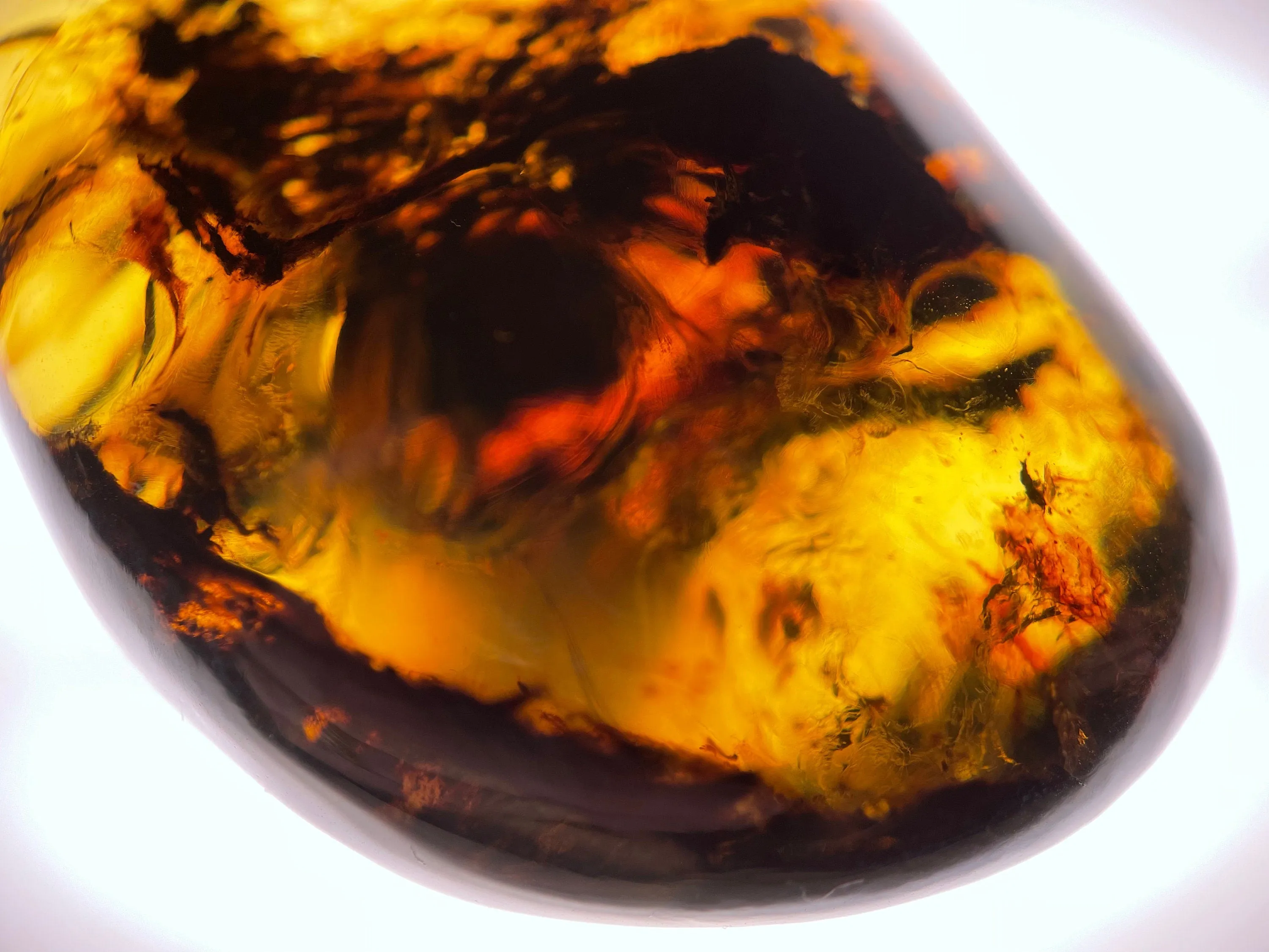 Mexican AMBER Crystal Pendant - Pendant Necklace, Handmade Jewelry, Healing Crystals and Stones, 48530