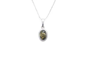 Mini Green Amber Quintessence Pendant