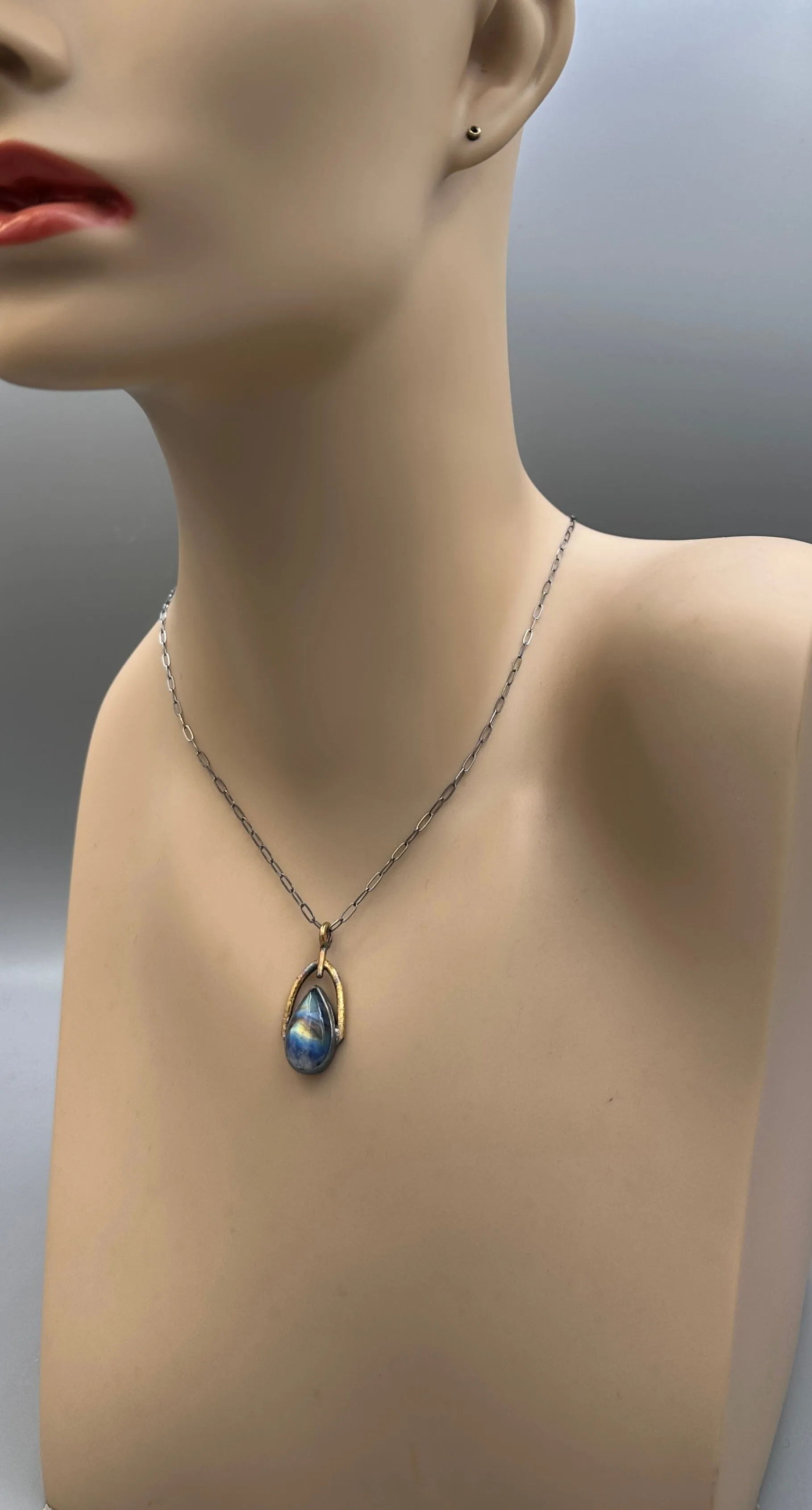 Moonstone Droplet Pendant