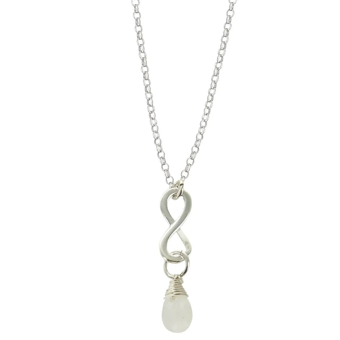 Moonstone Infinity Necklace