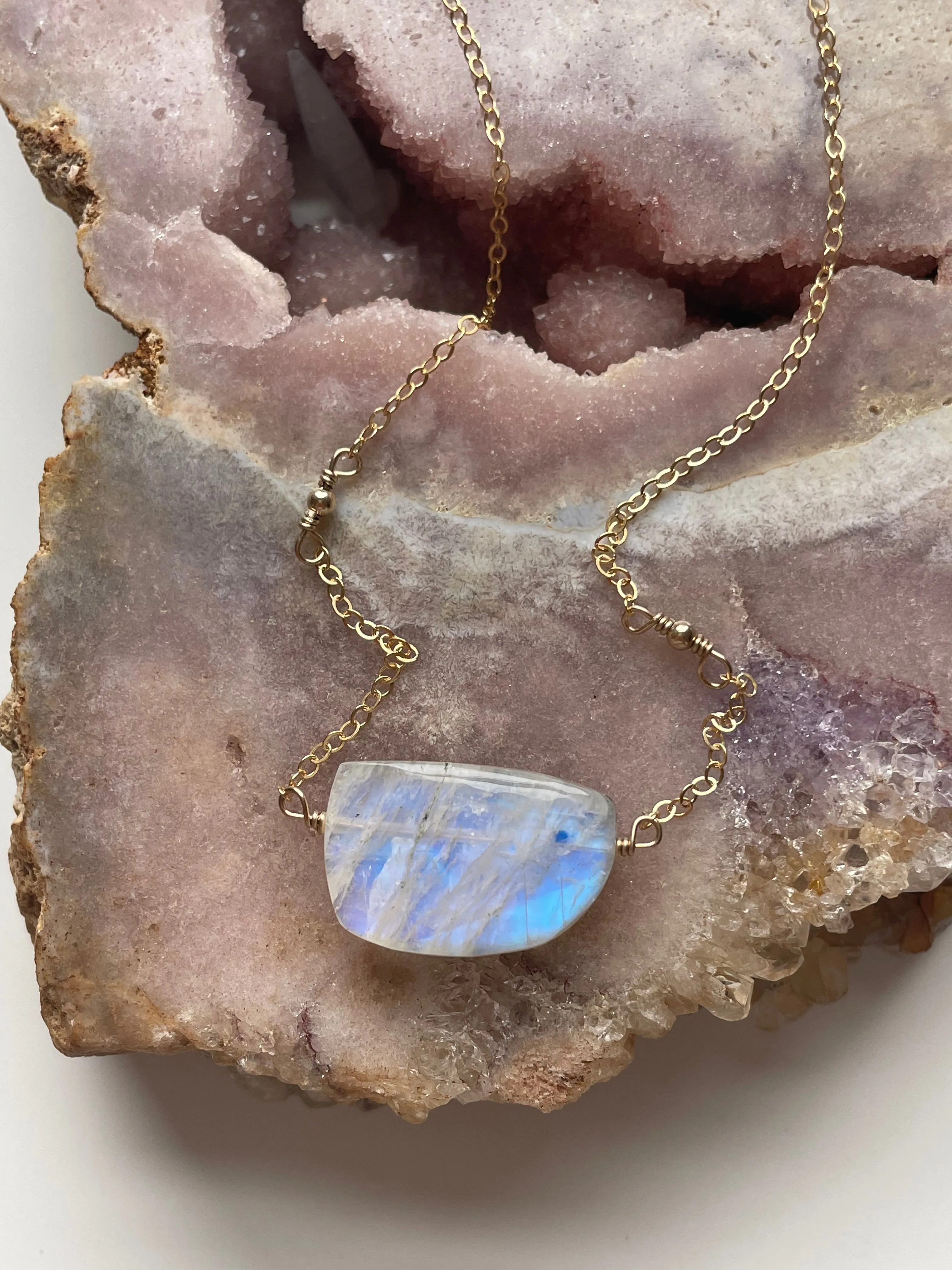 Moonstone Pendant Necklace