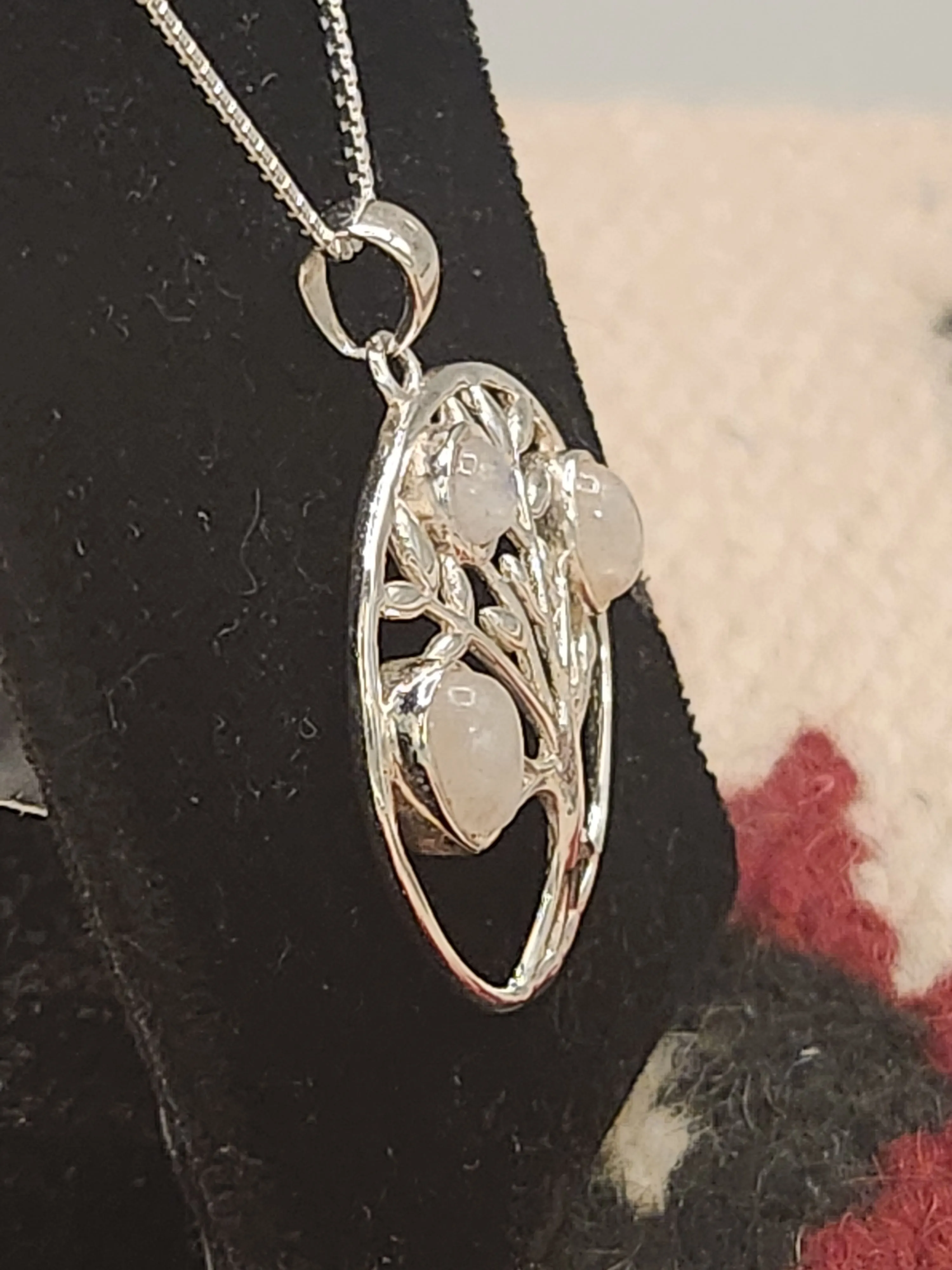 MOONSTONE TREE OF LIFE PENDANT