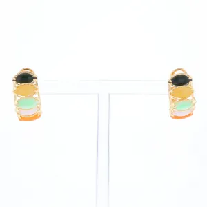 Multi-Color 5-Stone Earrings