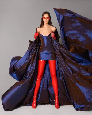 Murphy Luxury Royal Blue 2 Piece Evening Dress
