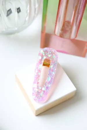 Parma glitter triangle hair clip