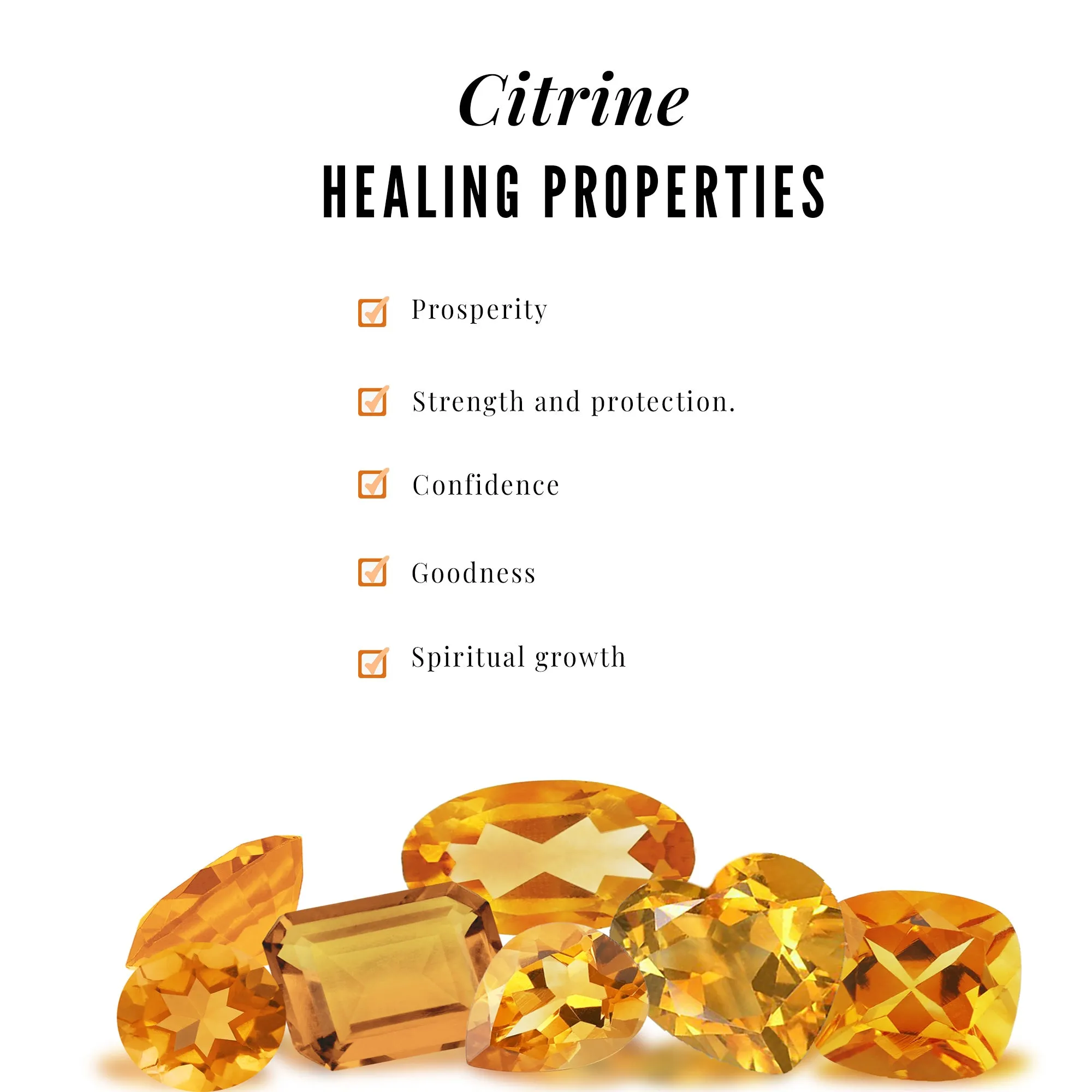 Real Citrine and Diamond Open Circle Pendant