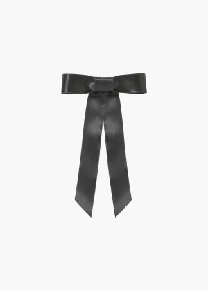 Sasha Bow Barrette -- Black