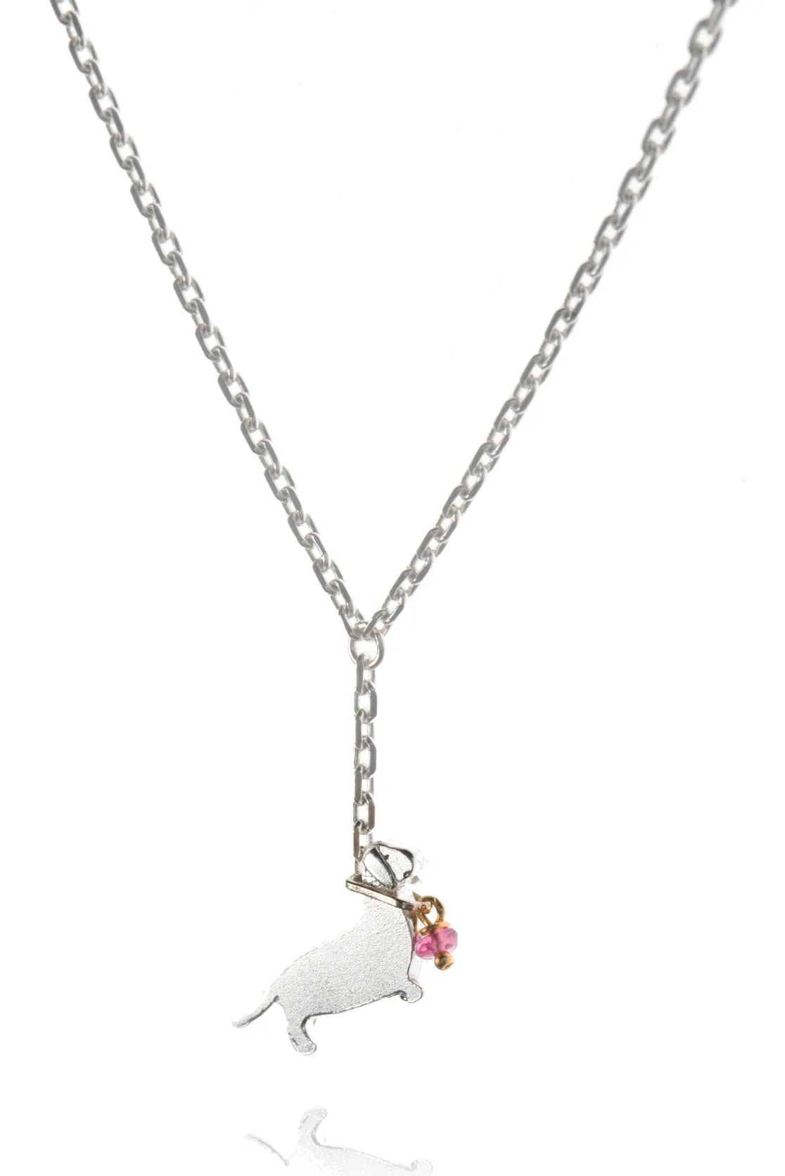Sausage Dog On A Lead Necklace