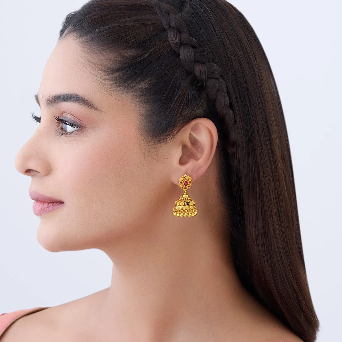 Silver Temple Earring 166140