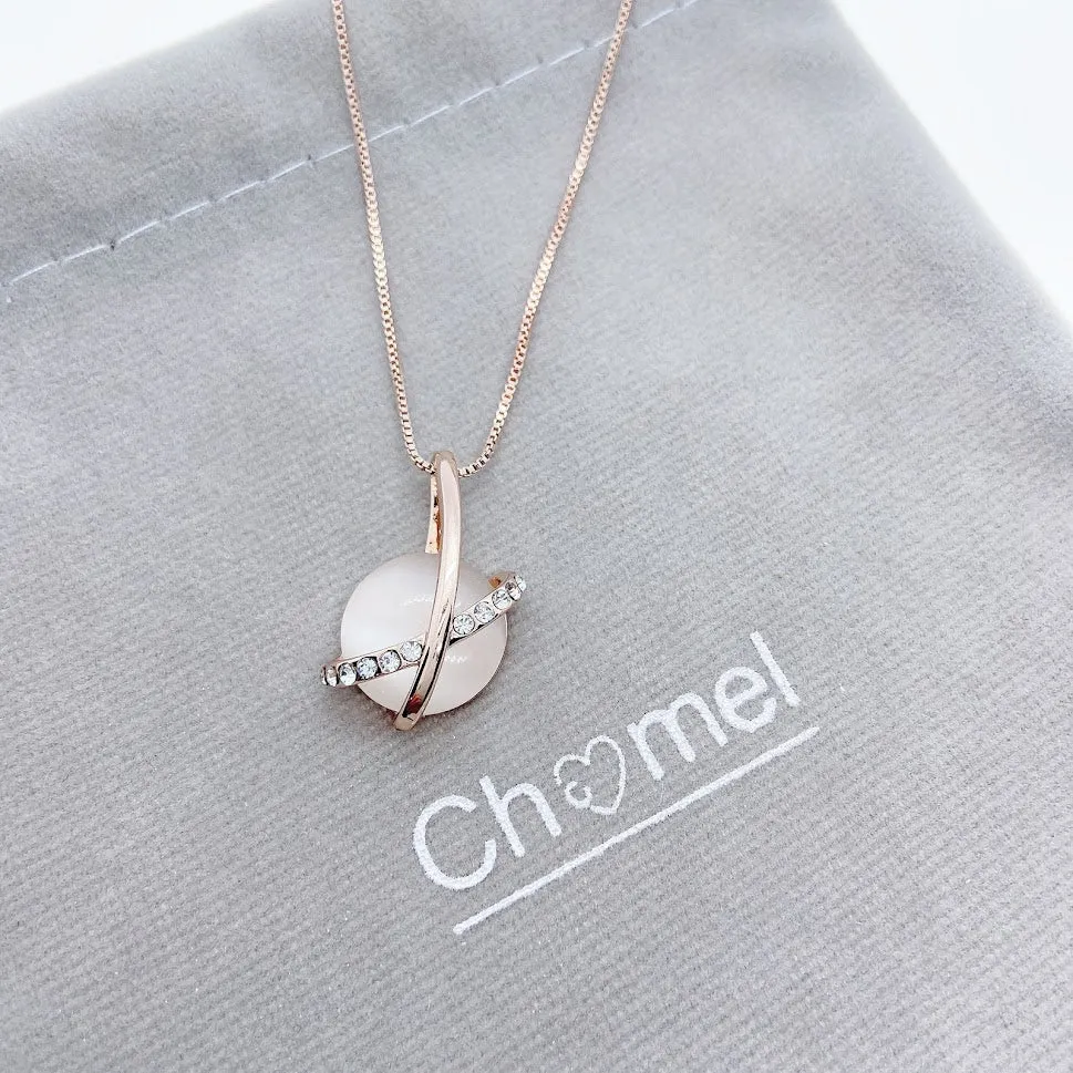 Simulated Moonstone Necklace