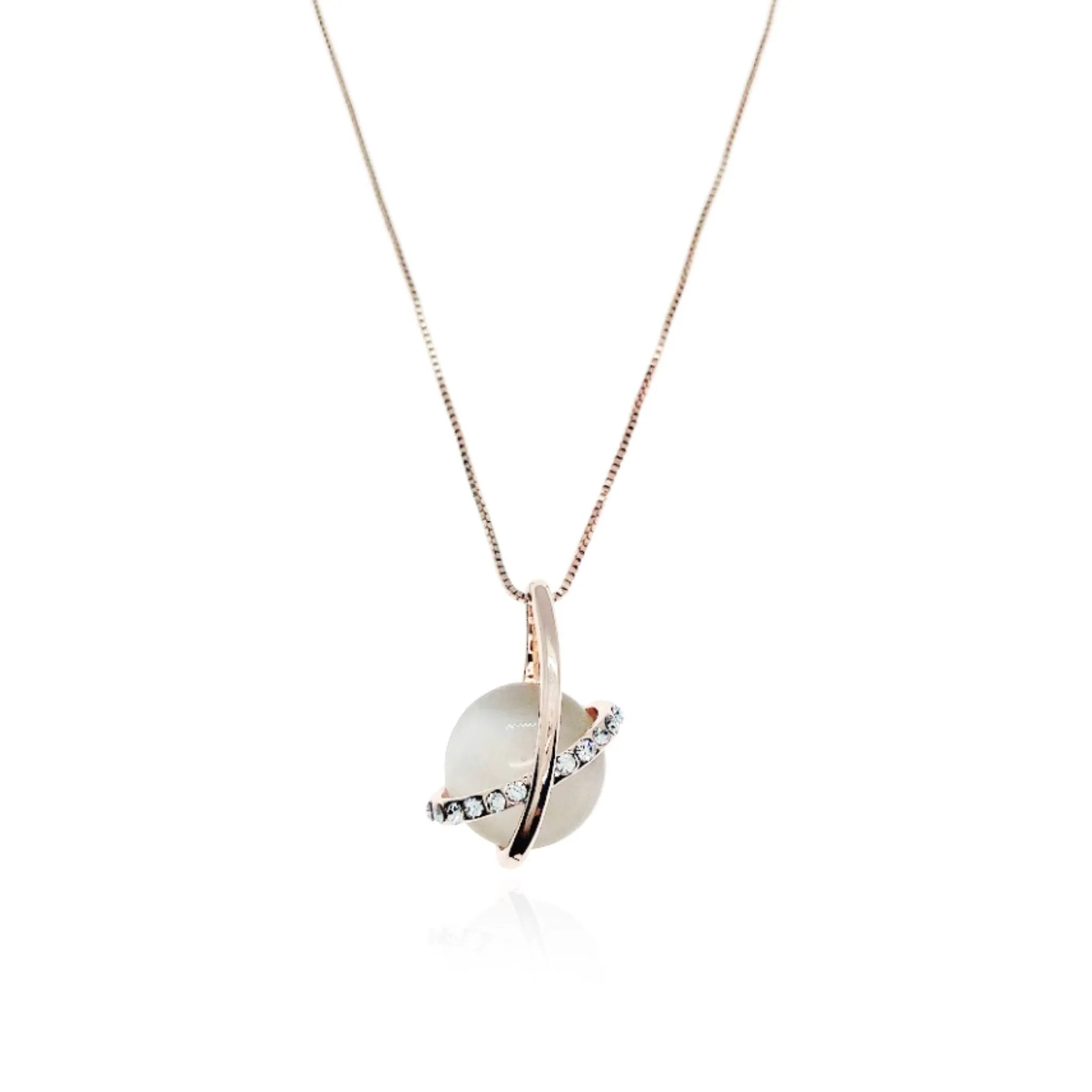 Simulated Moonstone Necklace