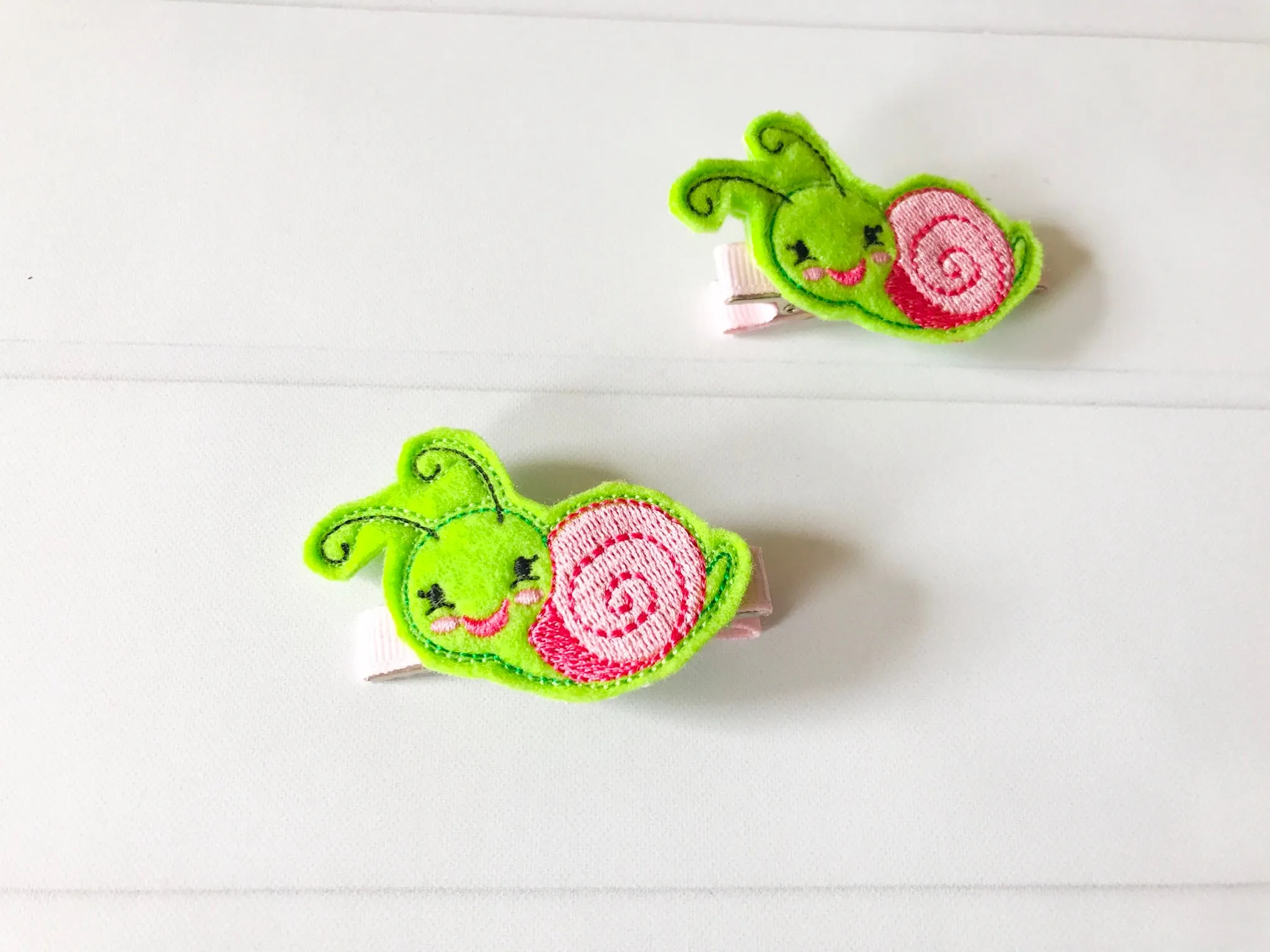 Snail Hair Barrette Set I The Enchanted Magnolia