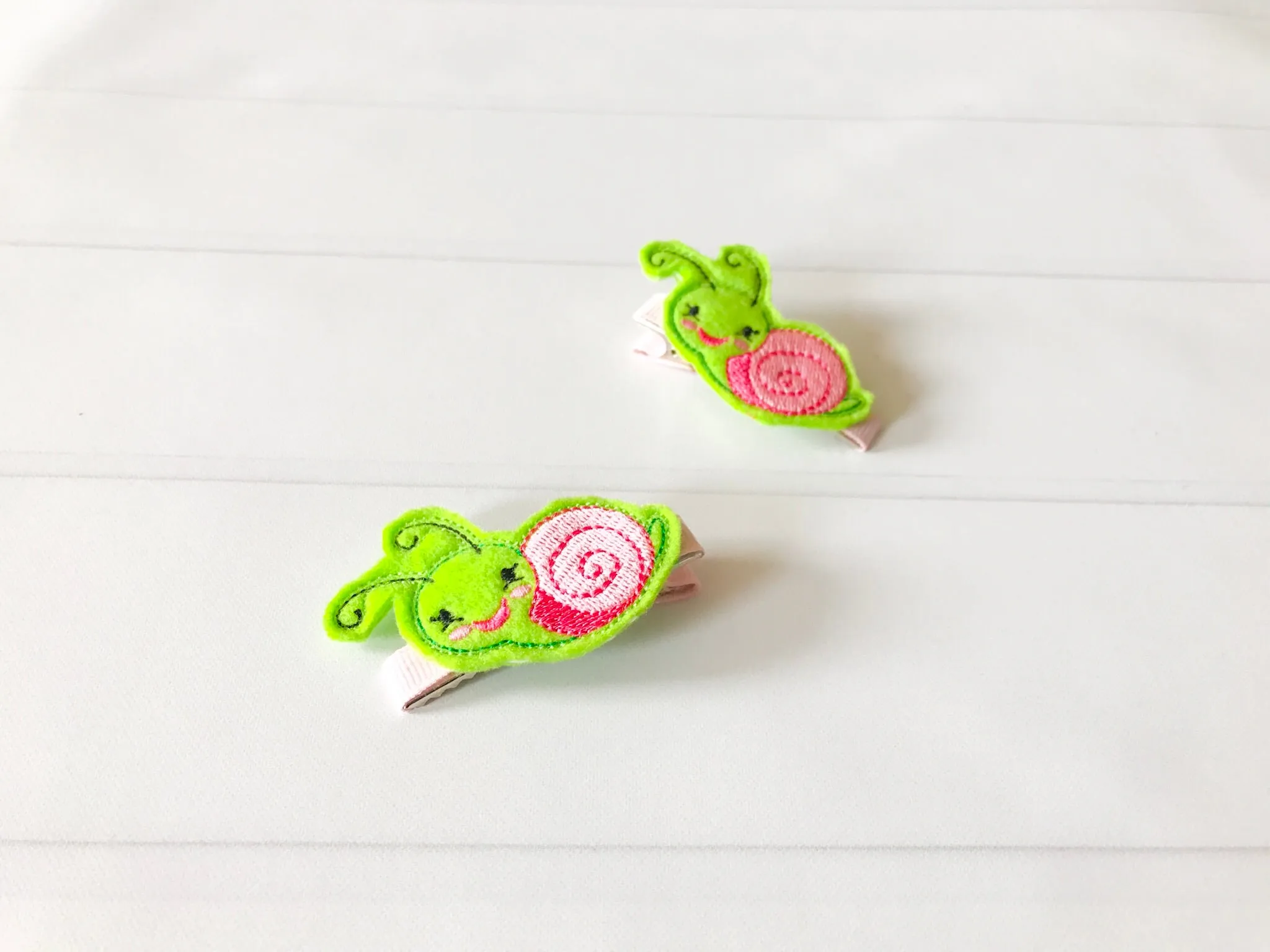 Snail Hair Barrette Set I The Enchanted Magnolia