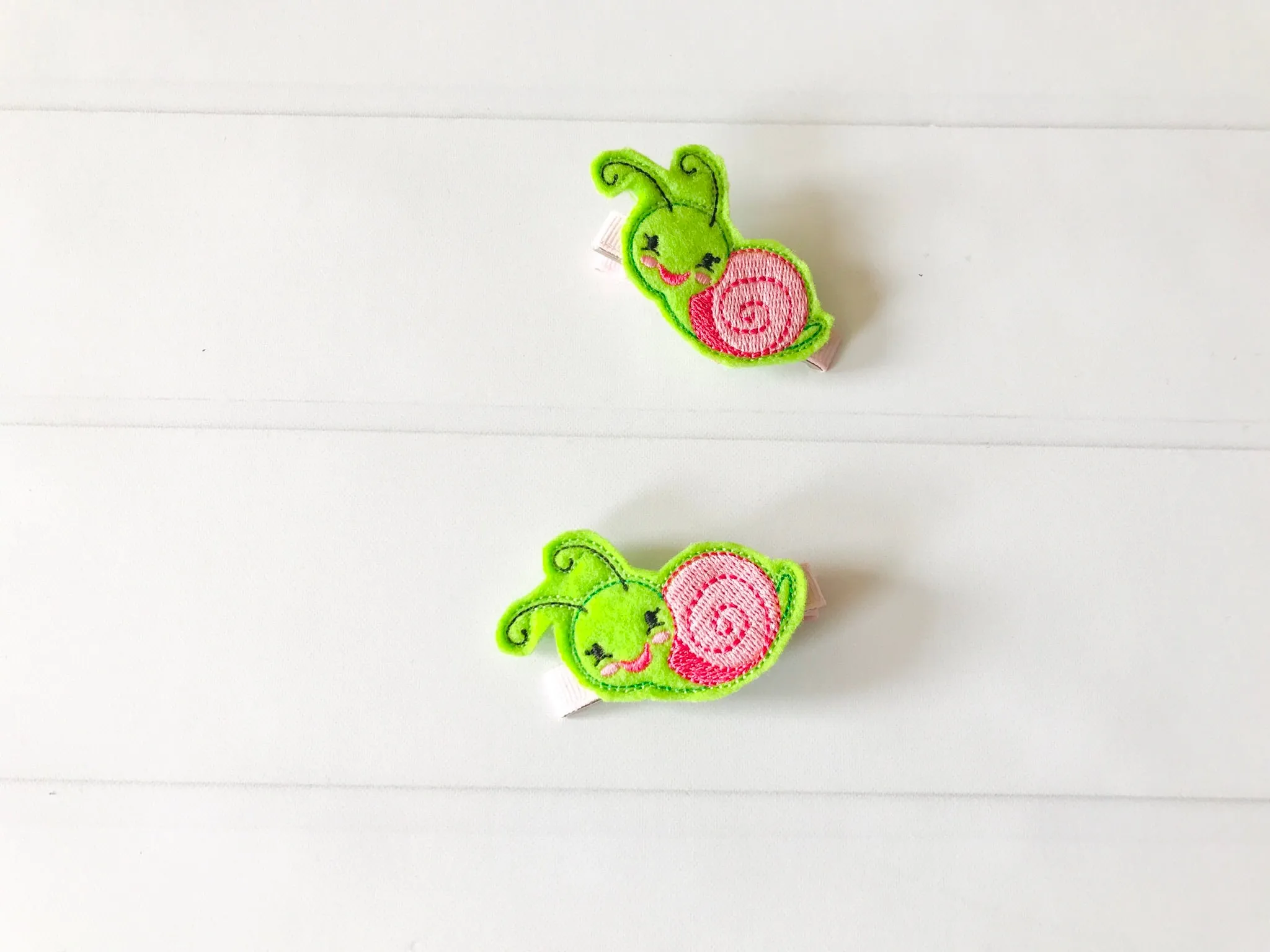 Snail Hair Barrette Set I The Enchanted Magnolia