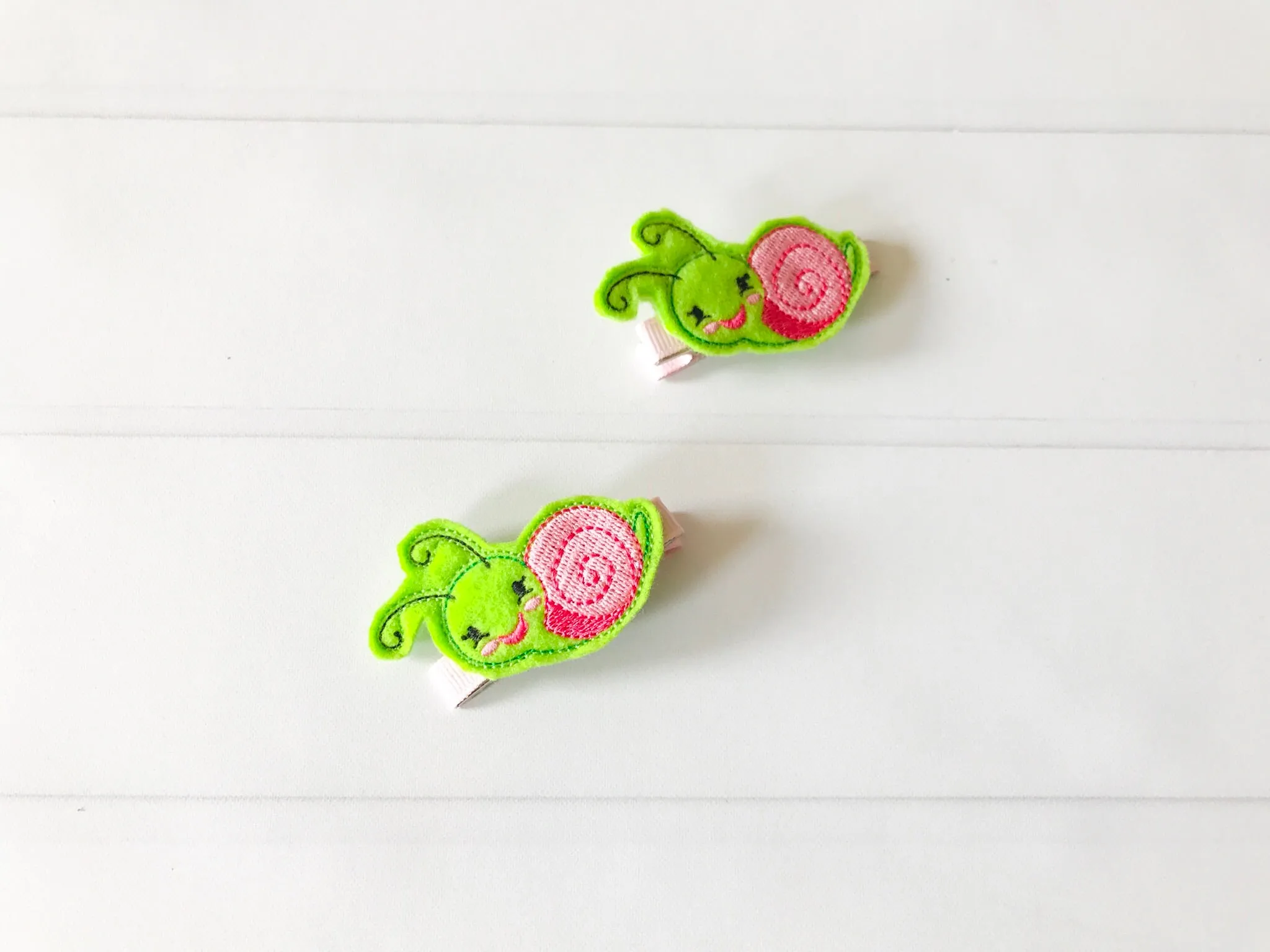 Snail Hair Barrette Set I The Enchanted Magnolia
