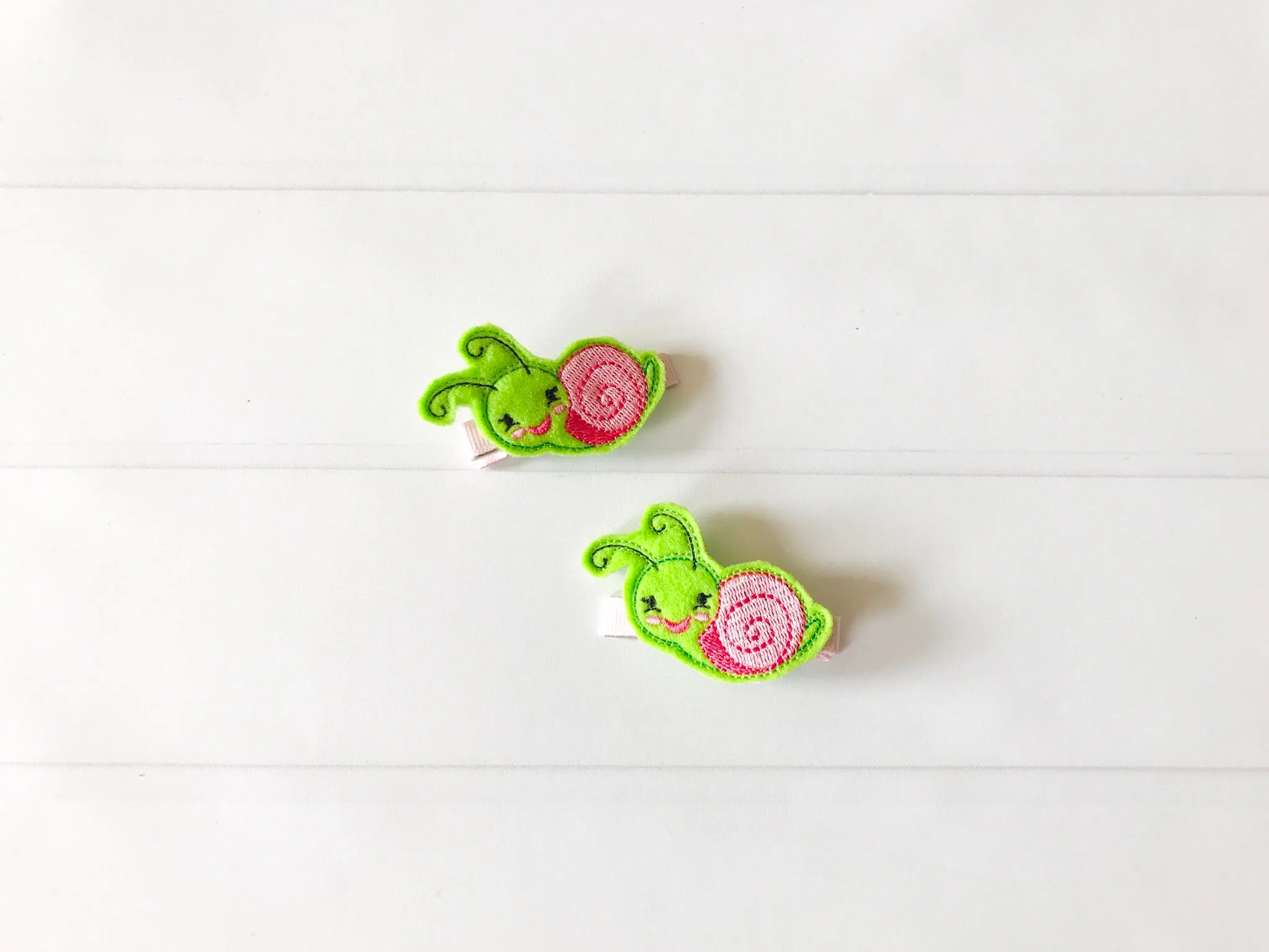 Snail Hair Barrette Set I The Enchanted Magnolia