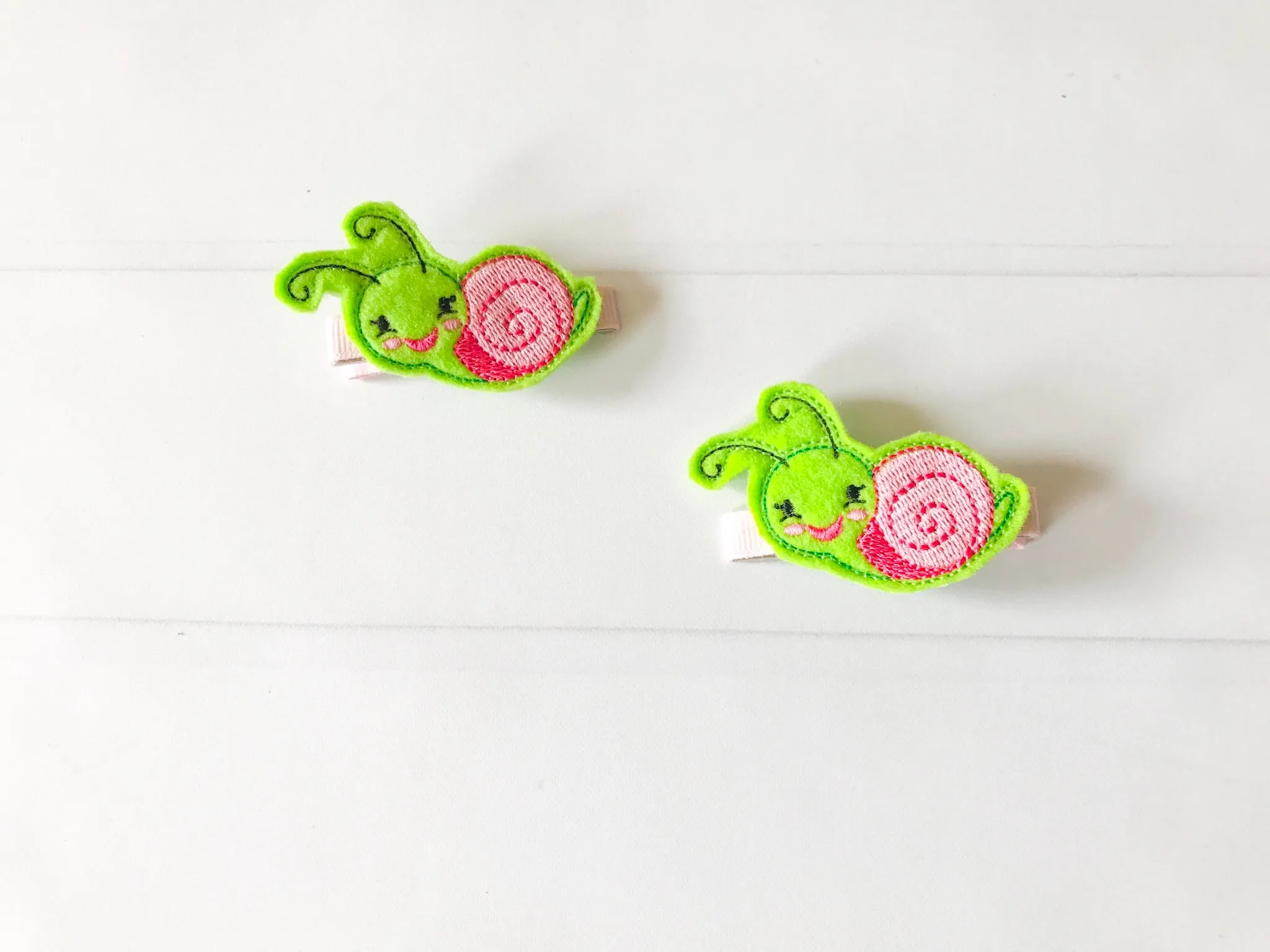Snail Hair Barrette Set I The Enchanted Magnolia
