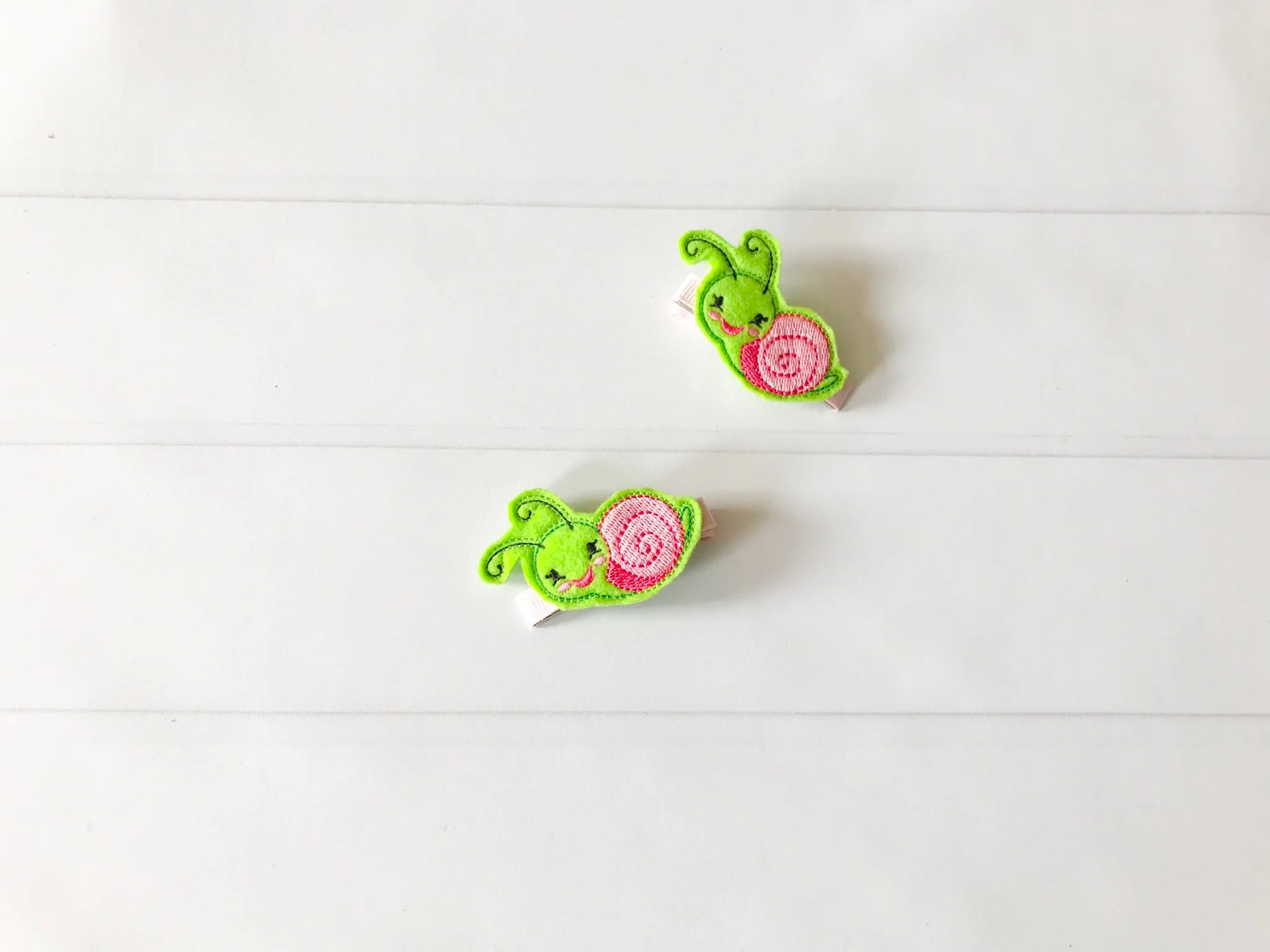 Snail Hair Barrette Set I The Enchanted Magnolia