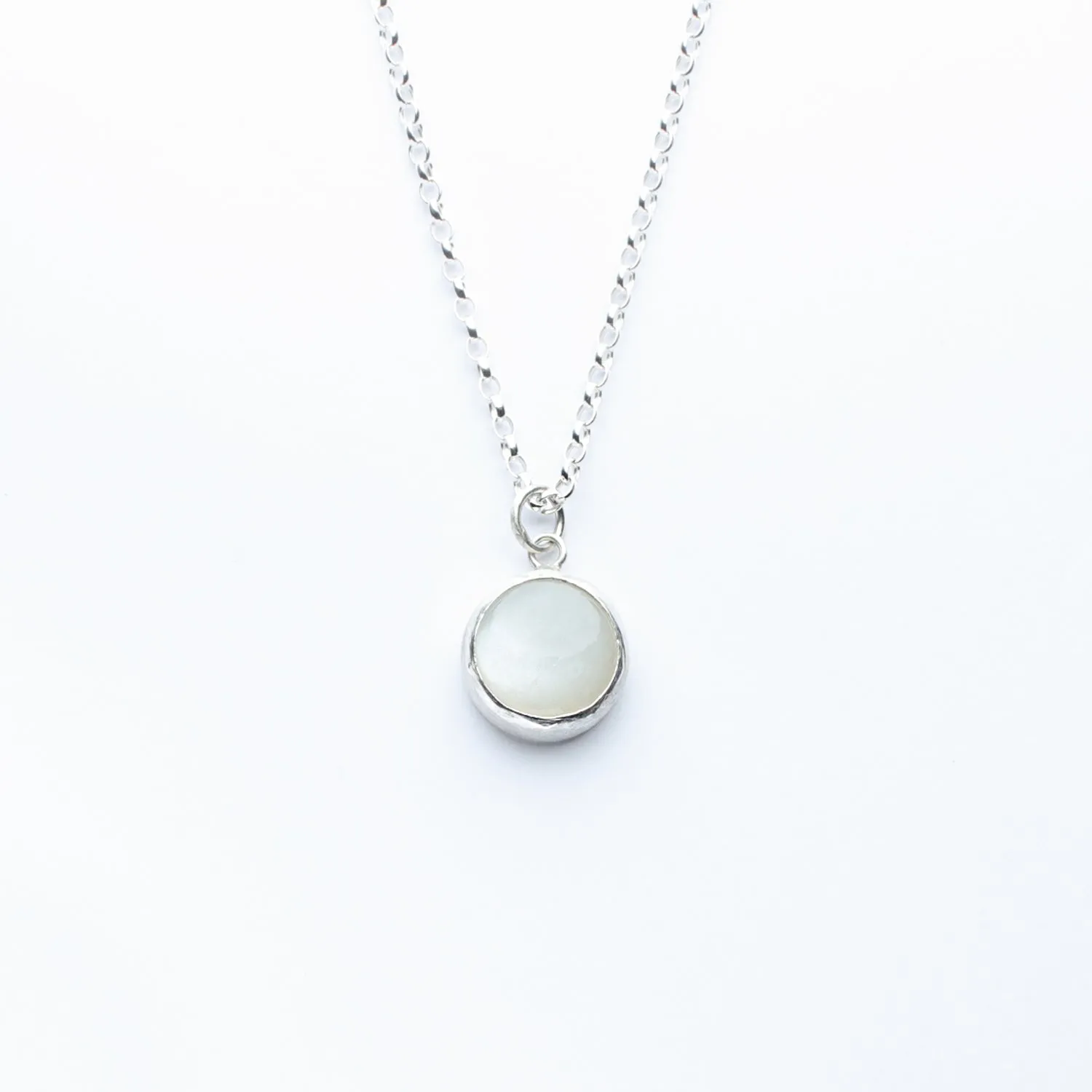 Sterling Silver Moonstone Necklace