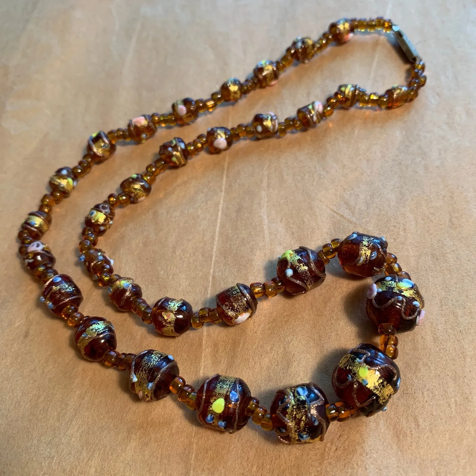 Topaz Venetian Wedding Cake Necklace