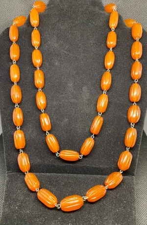 Vintage Baltic Amber Necklace 48" (0018)