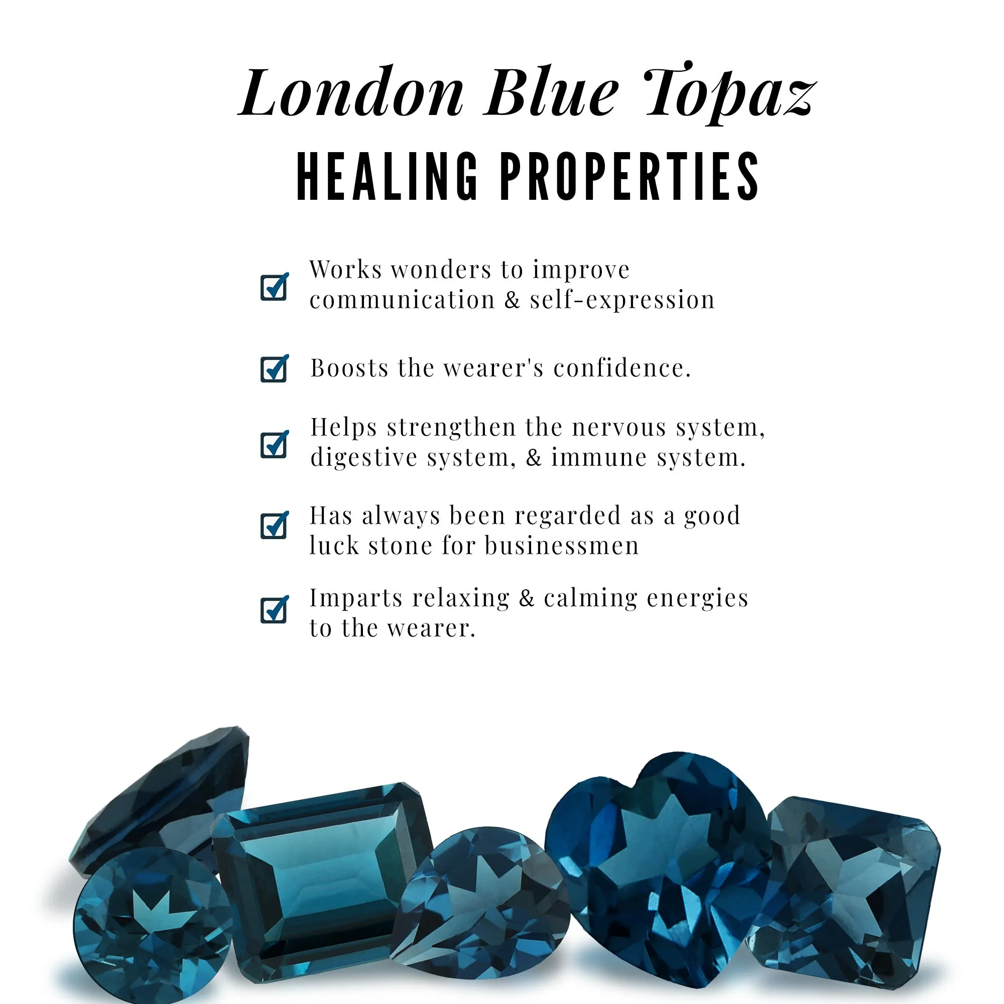 Vintage Inspired London Blue Topaz Engagement Ring with Diamond