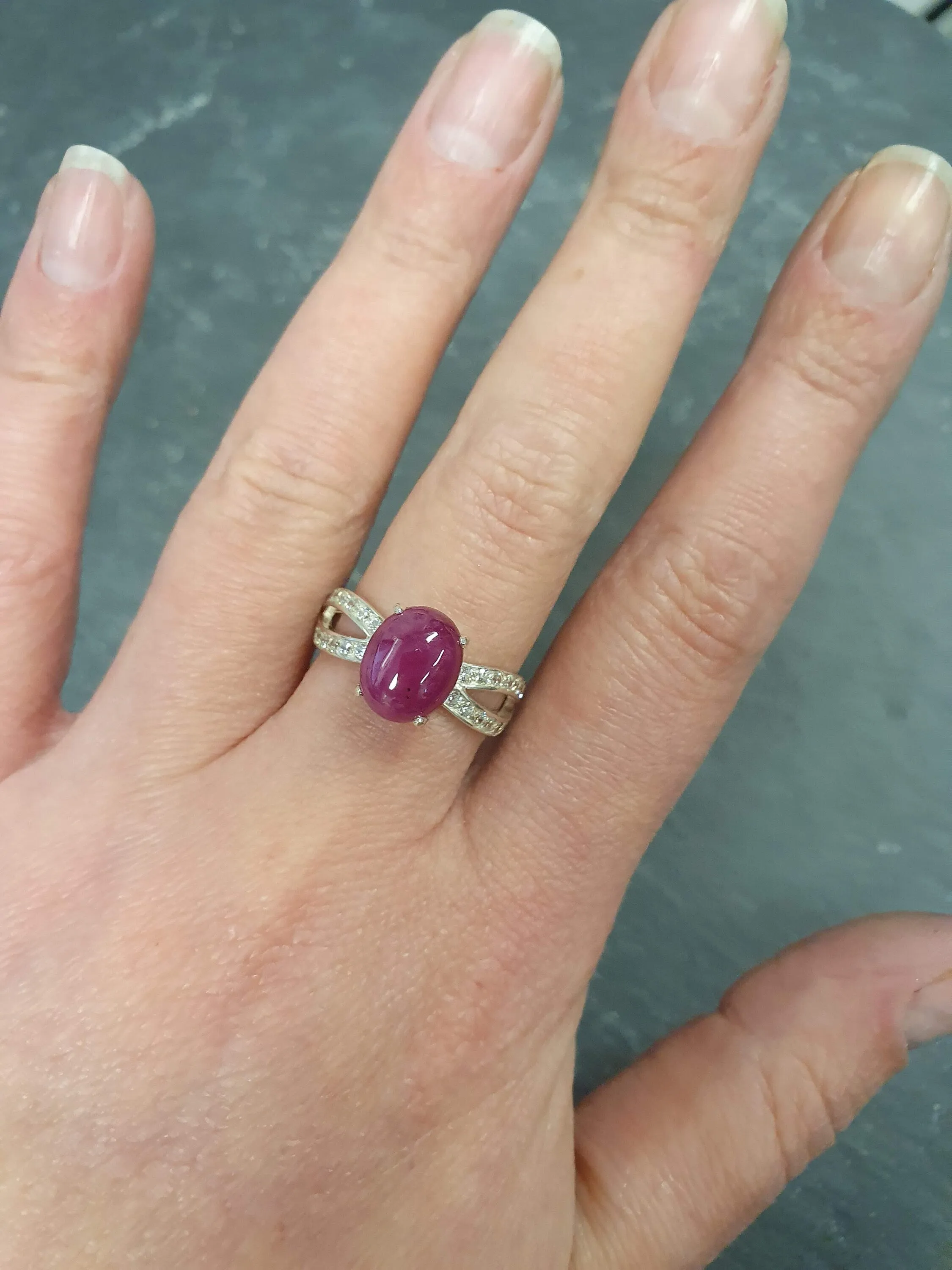 Vintage Ruby Ring - Red Promise Ring - July Birthstone Ring