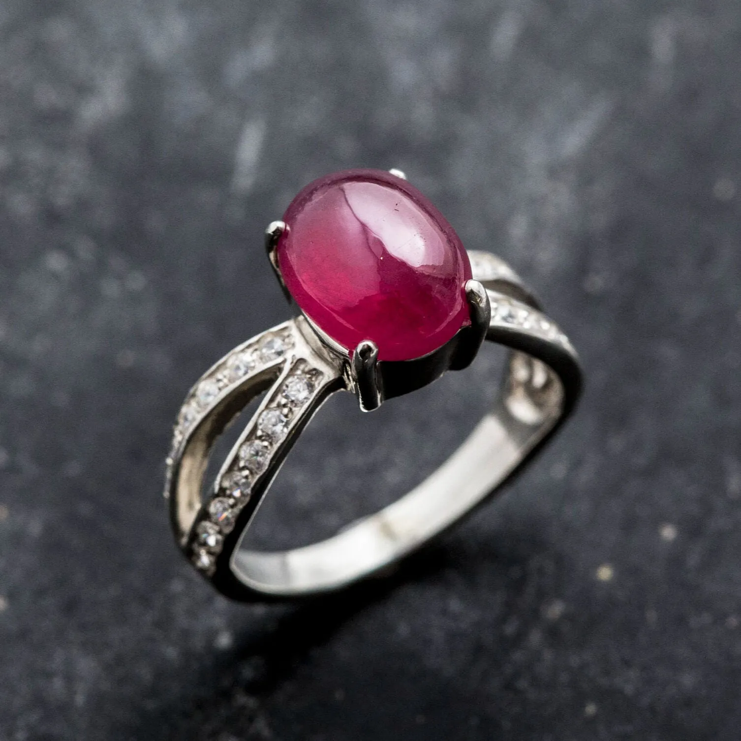 Vintage Ruby Ring - Red Promise Ring - July Birthstone Ring