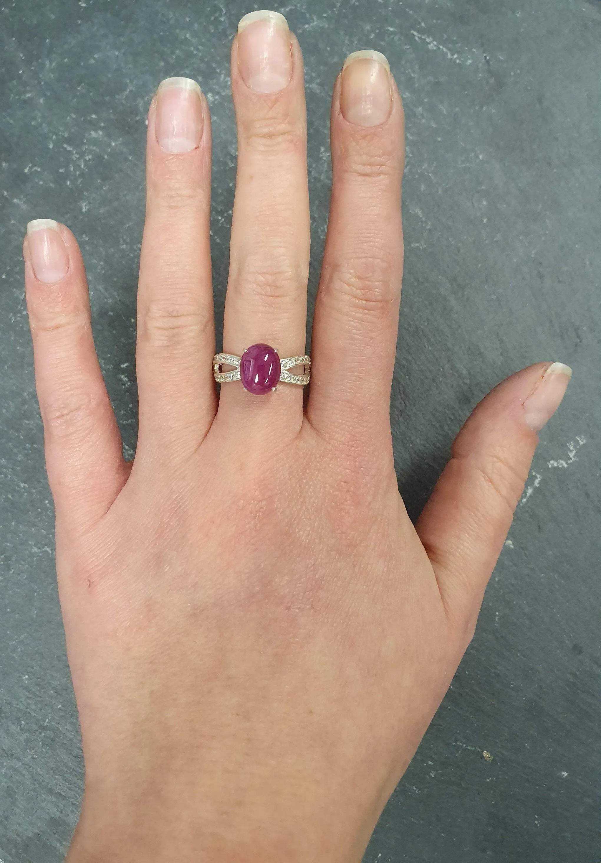 Vintage Ruby Ring - Red Promise Ring - July Birthstone Ring