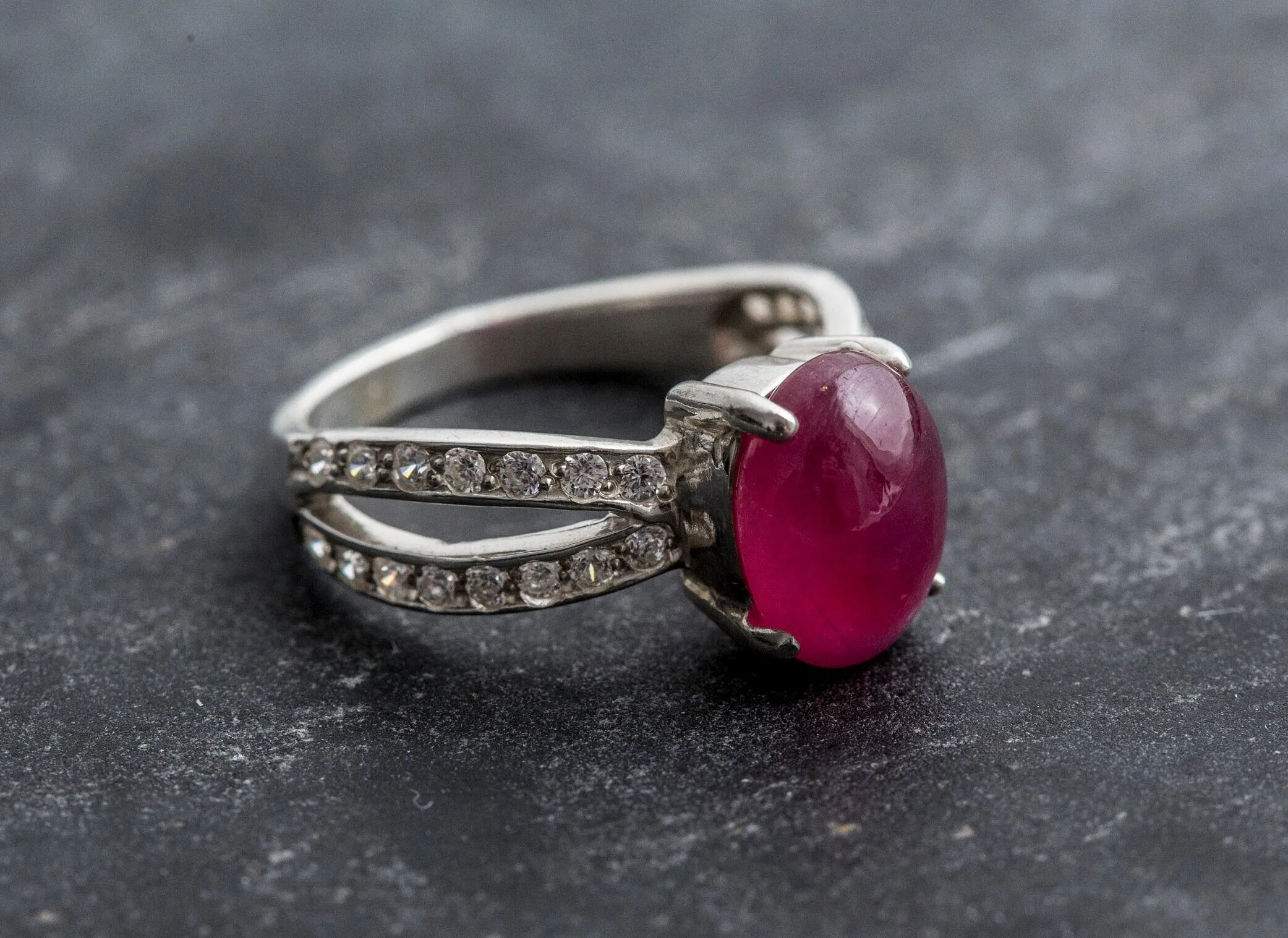 Vintage Ruby Ring - Red Promise Ring - July Birthstone Ring